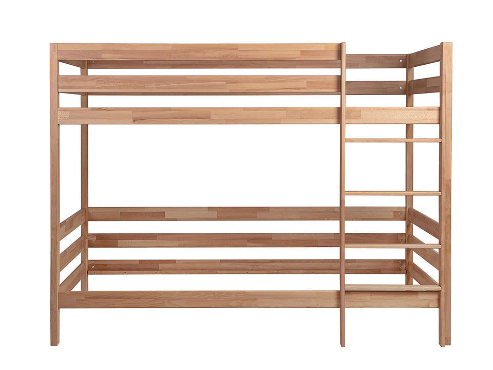 Natural wood bunk bed