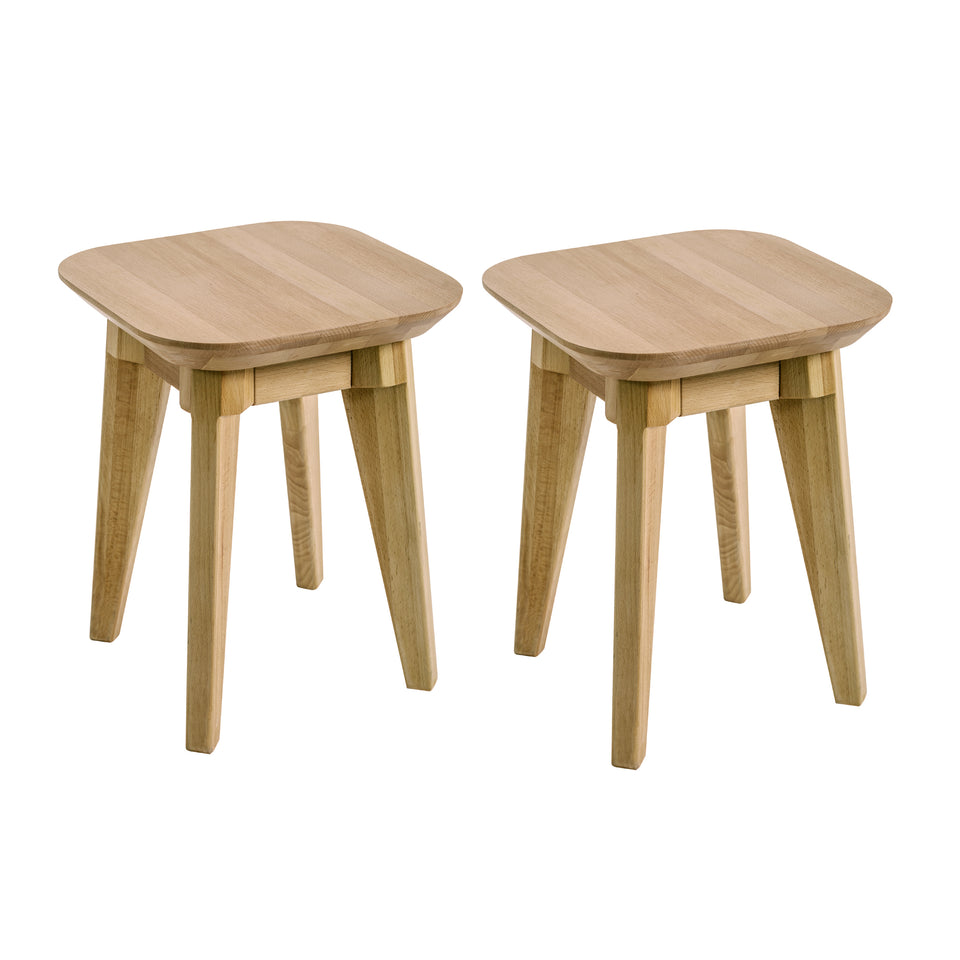 2x stools Paris oak