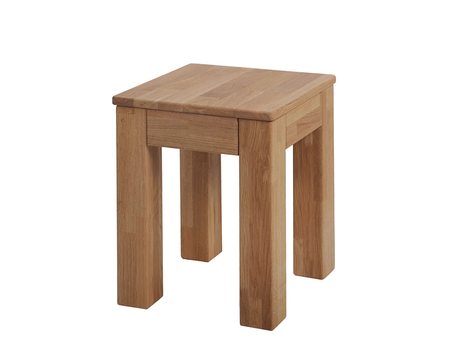 Wooden stool in oak