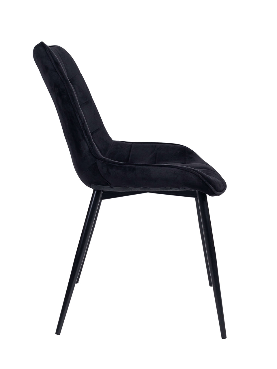 Krok Wood Christian, Dining Chair, Metal Legs (Black)