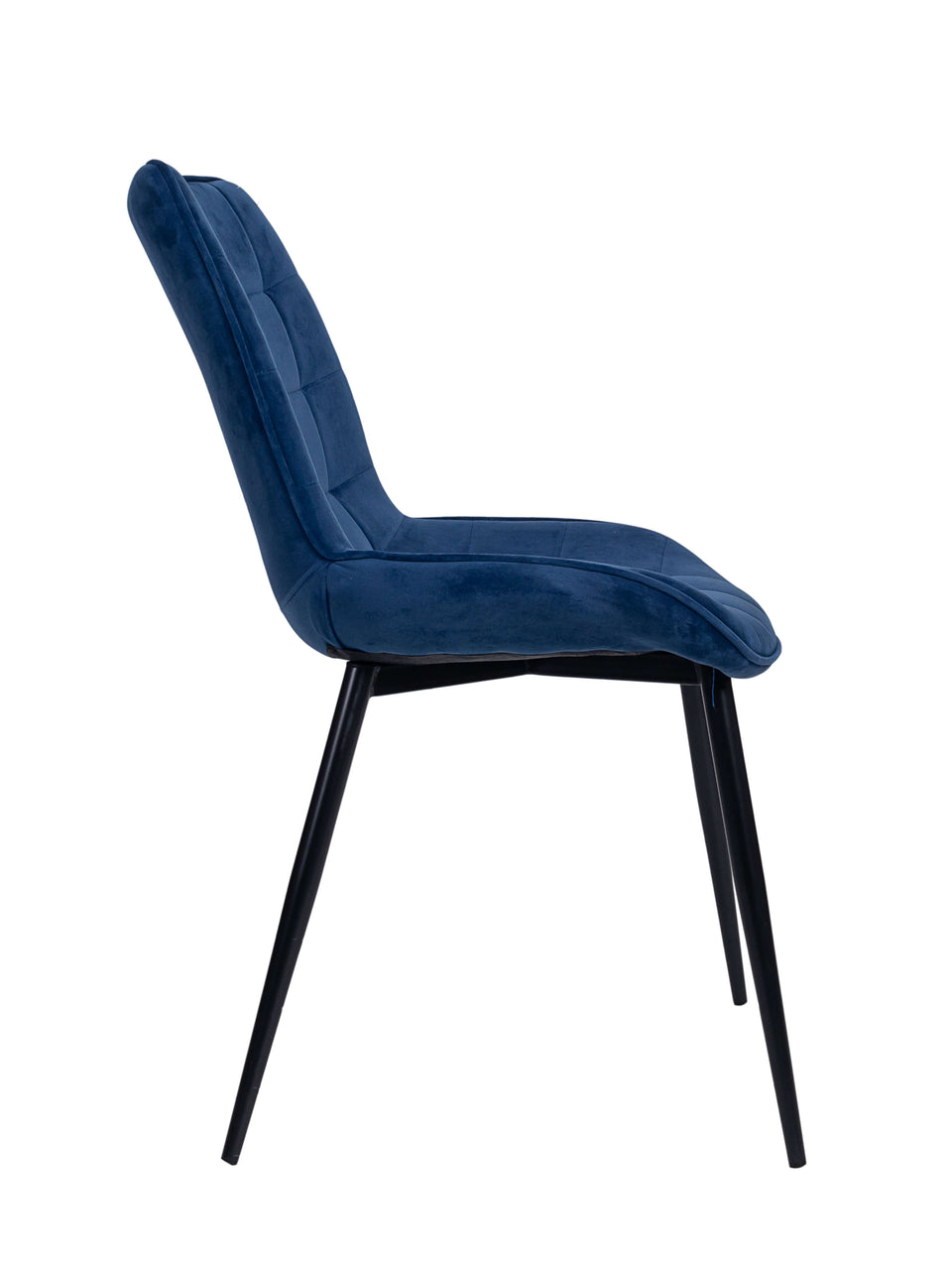 Dining Chair , Metal Legs (Dark Blue)