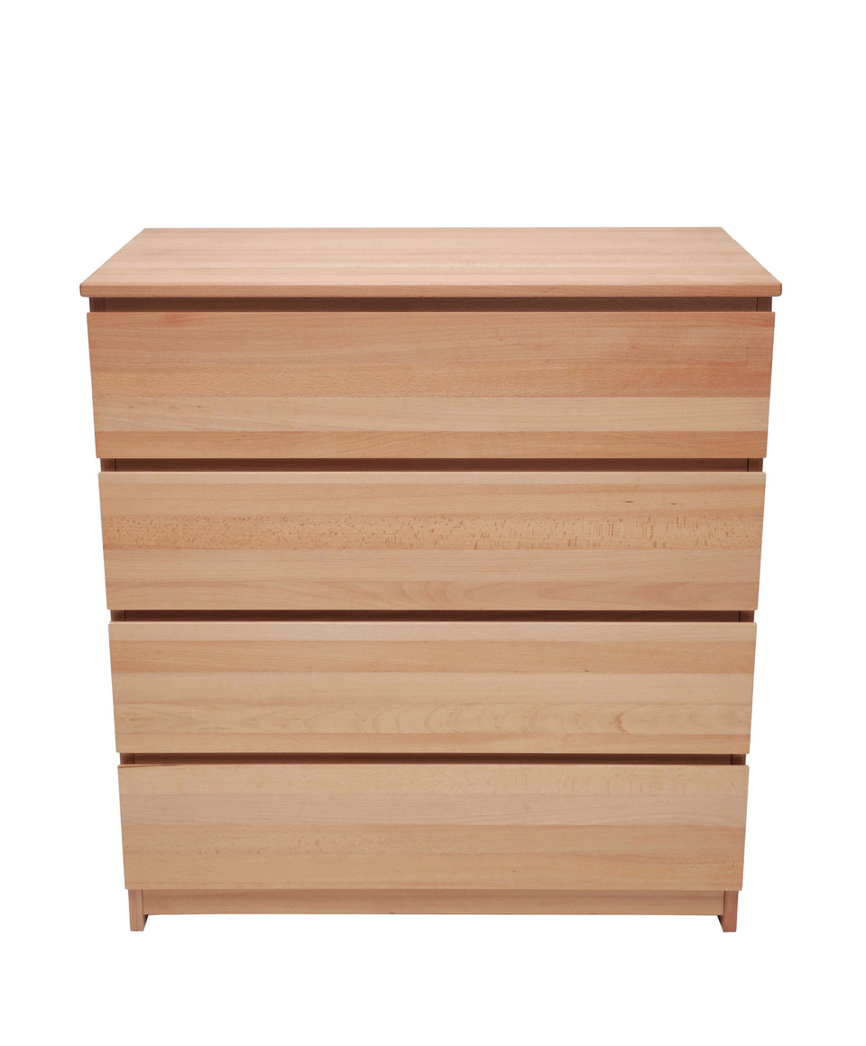 Chest of drawers Julia made of solid beech wood 91x99x41 cm