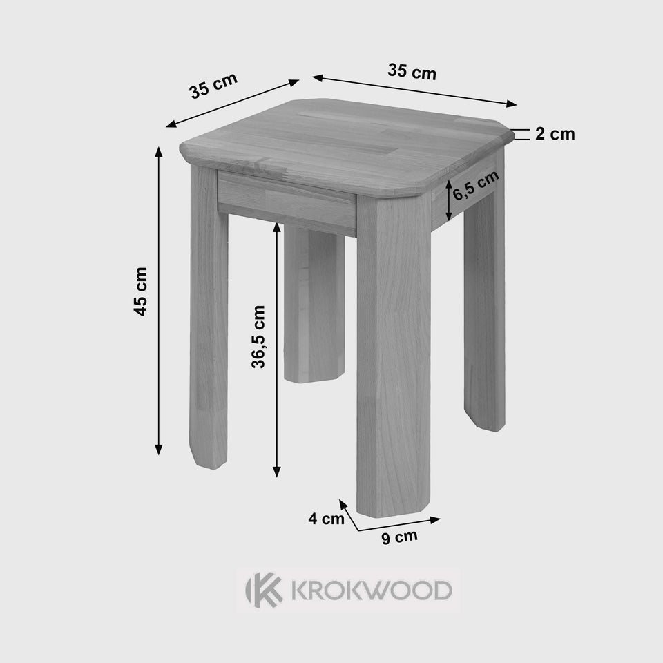 2x Stools Berlin beech