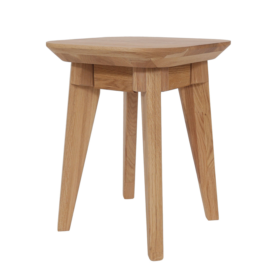 solid oak stool