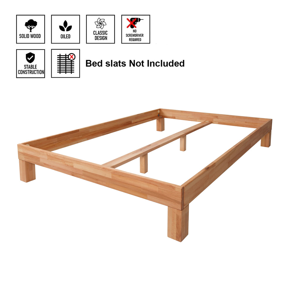 Solid Wood Bed Jana