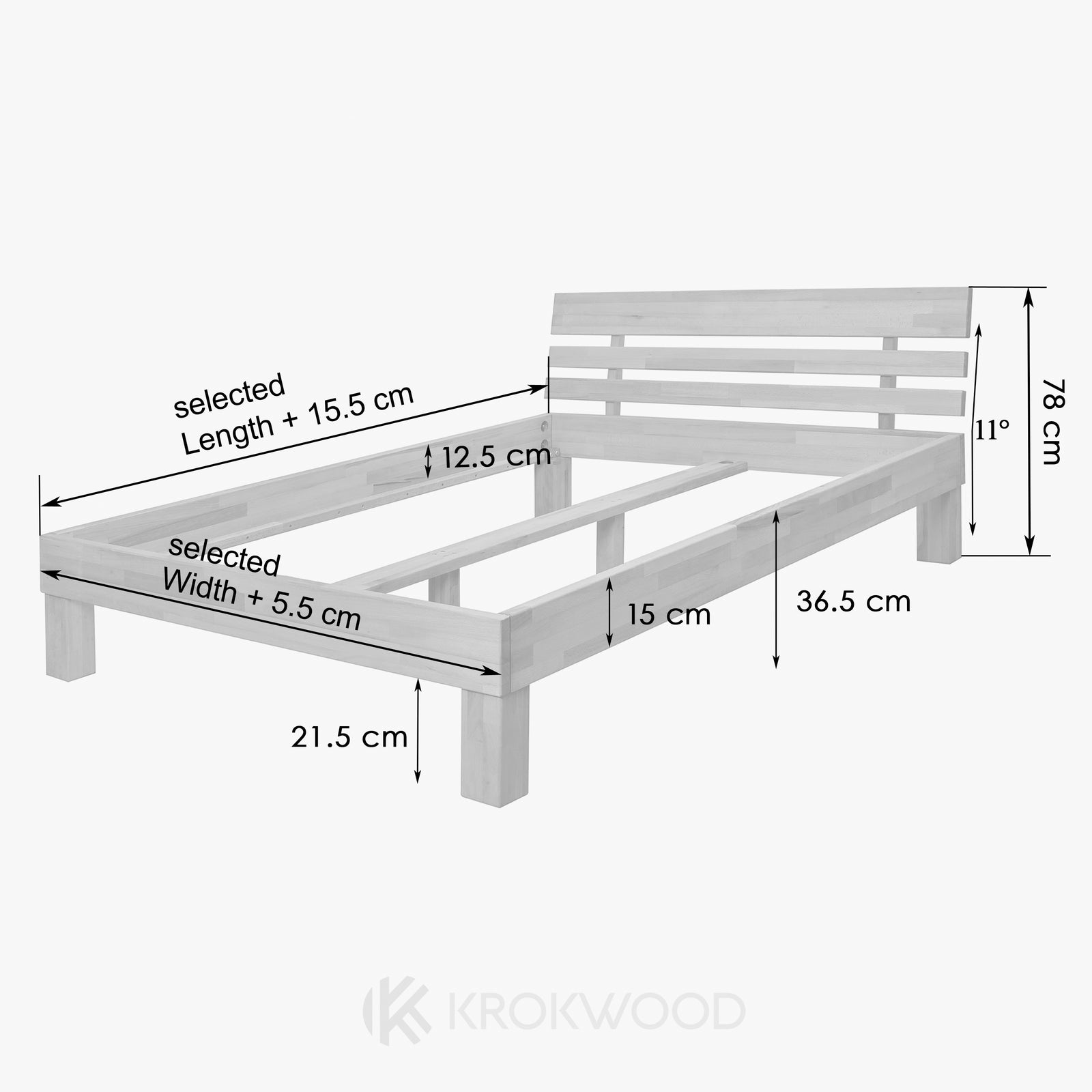 ⭐ Buy cheap beds Julia oak bed Krok Wood krokwood.co.uk