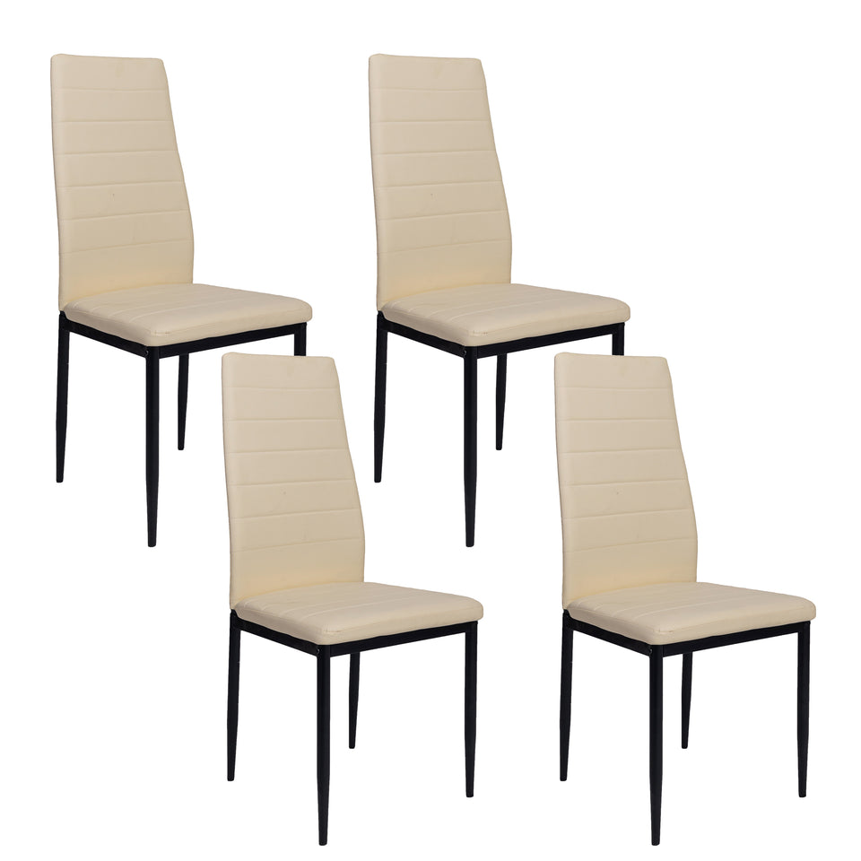 Oskar, dining room chair, living room chair, office chair, metal legs (set of 4, 6)