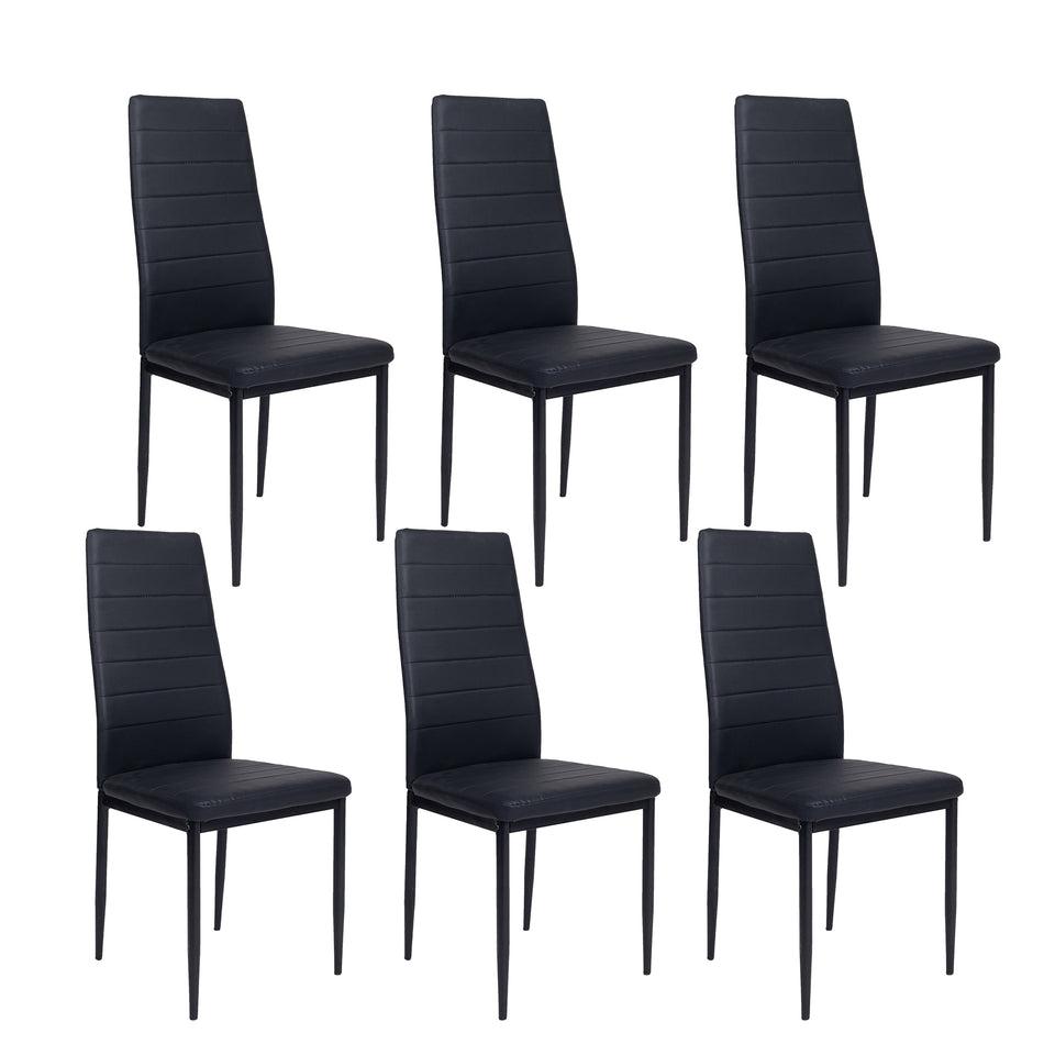 Oskar, dining room chair, living room chair, office chair, metal legs (set of 4, 6)