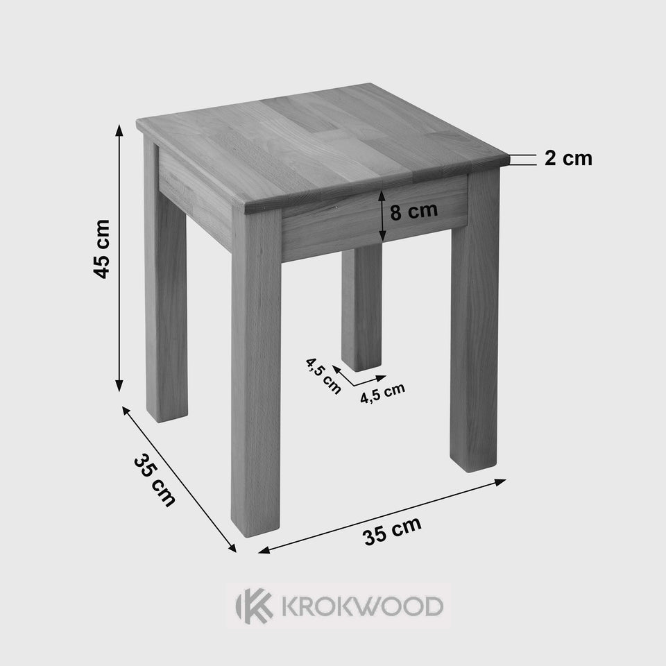 1x Stool Tomas oak