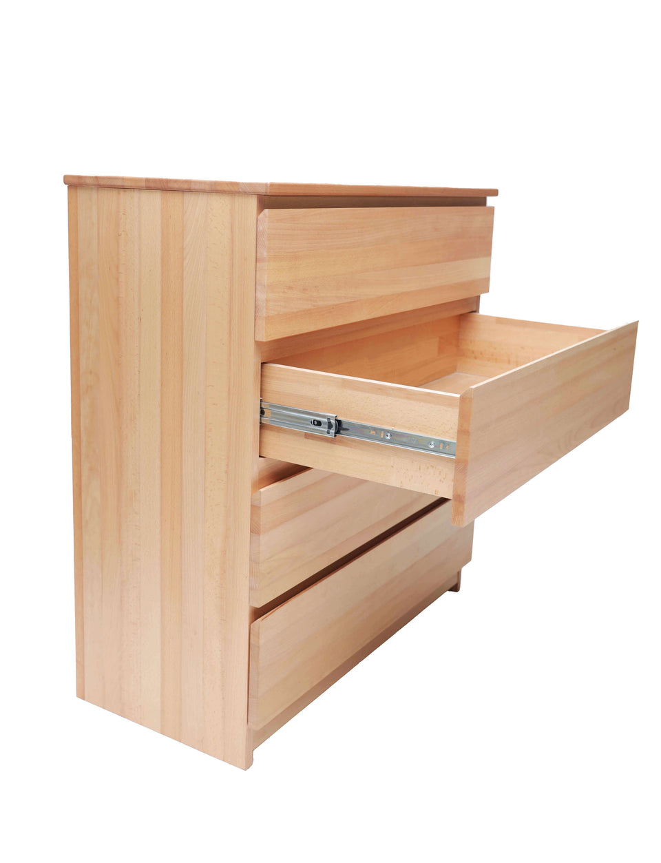 Chest of drawers Julia made of solid beech wood 91x99x41 cm