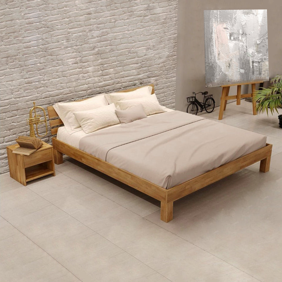 Solid Wood Bed Julia Oak