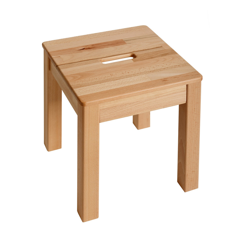 Beech wood stool by Krokwood