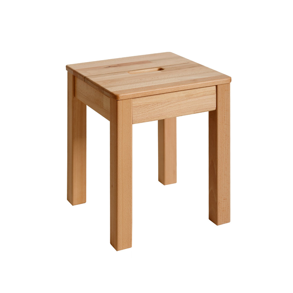 Tomas solid wood stool in beech