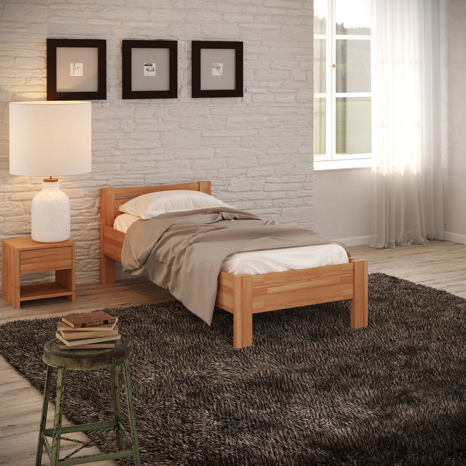 Sisi senior bed in oak wood